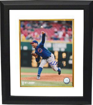 CTBL-BW3399 Mike Remlinger Signed Chicago Cubs Photo Custom Framed - 8 x 10