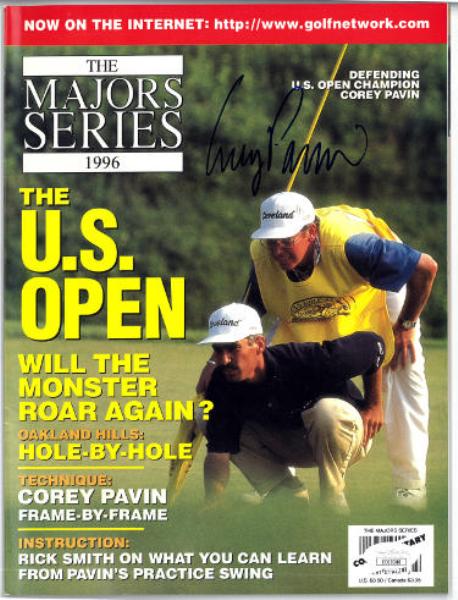 CTBL-035277 NO.EE63388 JSA Corey Pavin Signed 1996 The Major Series Full Magazine