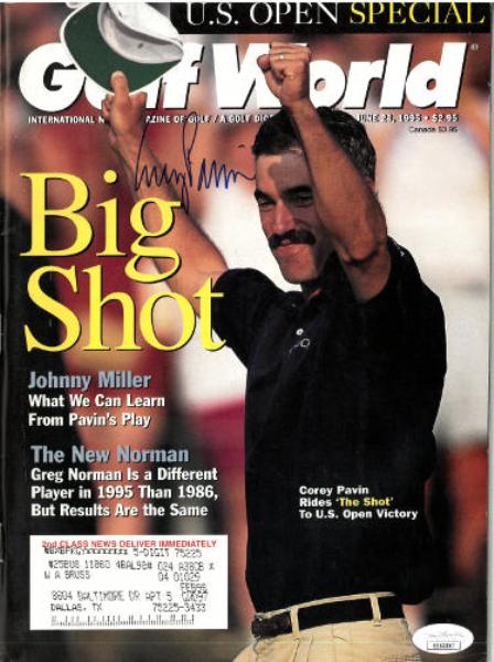 CTBL-035285 No.EE63387 JSA Corey Pavin Signed Golf World Full Magazine from June 23 1995 - Us Open Victory