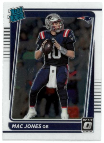 CTBL-035311 No.206 Mac Jones 2021 Donruss Optic Rated Rookie Card - New England Patriots