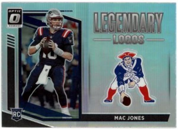 CTBL-035313 No.LL-14 Mac Jones 2021 Donruss Optic Legendary Logos Rookie Card - New England Patriots