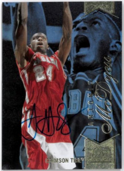 CTBL-035341 No.95- UDA Antonio Mcdyess Signed 2014-15 Flair Showcase Row 1 Auto Card Authenticated - Alabama & Nuggets