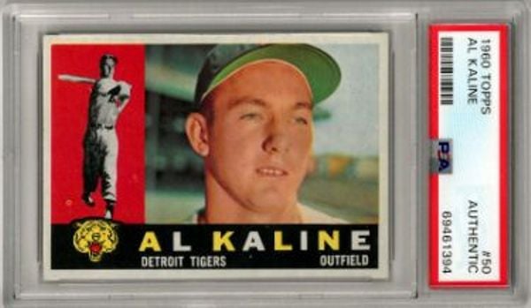 CTBL-035724 No.50-PSA Al Kaline 1960 Topps Slabbed Authentic Baseball Card - Detroit Tigers