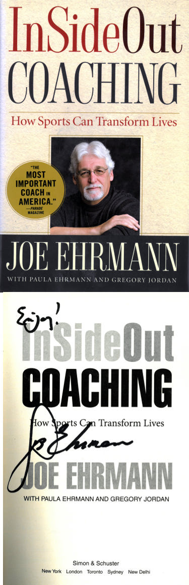 Picture of RDB Holdings & Consulting CTBL-035435 Joe Ehrmann Signed 2011 Insideout Coaching Hardcover Book with Enjoy - Coa - How Sports Can Transform Lives