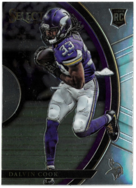 CTBL-035534 No.51 Dalvin Cook 2017 Panini Select Prizm Concourse Rookie Card - Minnesota Vikings