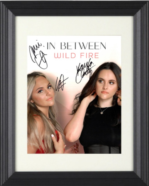 Picture of RDB Holdings & Consulting CTBL-f35572 8 x 10 in. Kelli & Kayla Iutzwig Duo Signed 2022 Wild Fire Album Cover Photo Custom Framing - Pop Rock & Country Sass