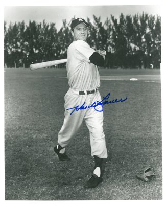 Picture of Athlon CTBL-012839 Hank Bauer Signed New York Yankees Vintage B&W Photo - Deceased - 8 x 10