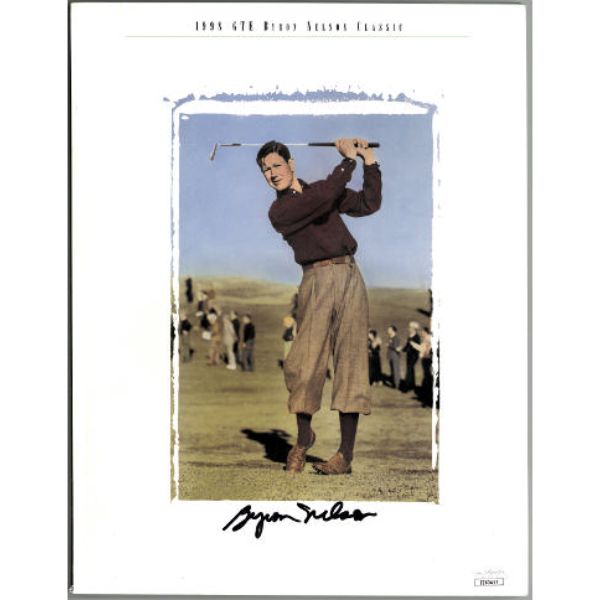 CTBL-035316 JSA No.EE63417 Byron Nelson Signed 1998 GTE Byron Nelson Golf Classic Program