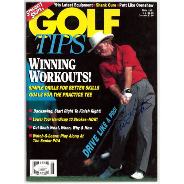 CTBL-035322 JSA No.EE63256 Tom Kite Signed Golf Tips May 1991 Full Magazine