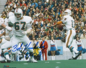 Picture of Athlon CTBL-007156b Bob Kuechenberg Signed Miami Dolphins 8 x 10 Photo 17-0