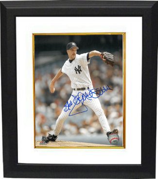 CTBL-BW14476 Jack Mcdowell Signed New York Yankees Photo Custom Framed - Black - 8 x 10