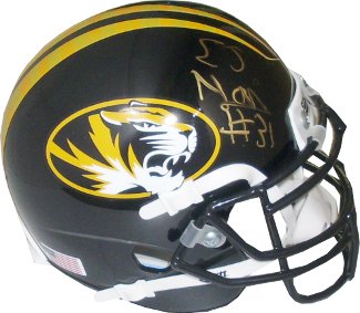 Picture of Athlon CTBL-E14454 E.J. Gaines Signed Missouri Tigers Authentic Schutt Mini Helmet
