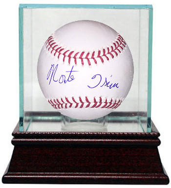 Picture of Athlon CTBL-GA9767 Monte Irvin Signed Official Major League Baseball with Glass Case - Ny Giants - Chicago Cubs