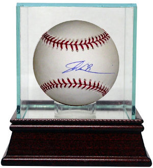Picture of Athlon CTBL-GC1005 Dontrelle Willis Signed Official Major League Baseball with Glass Case