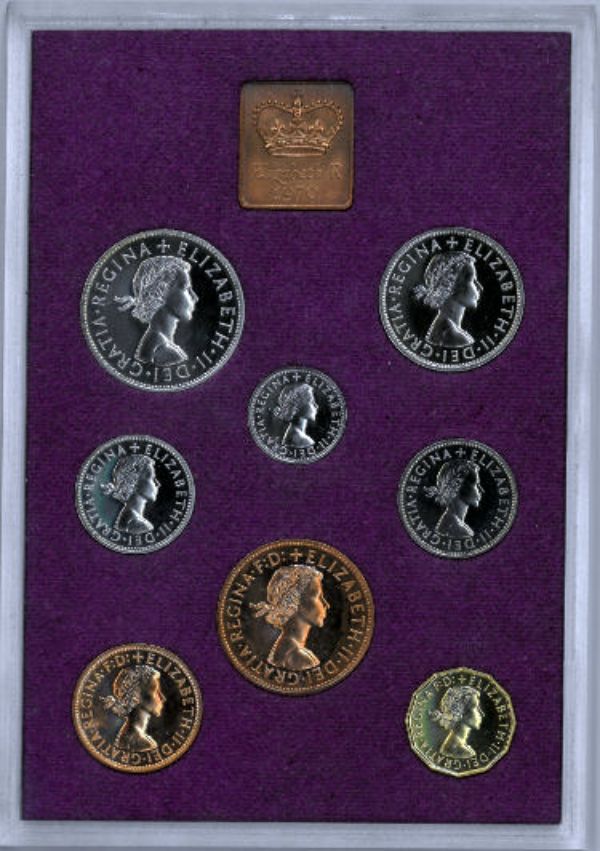 Picture of RDB Holdings & Consulting CTBL-030090 1970 Coinage of Great Britain & Northern Ireland the Royal Mint Coins - Set of 8