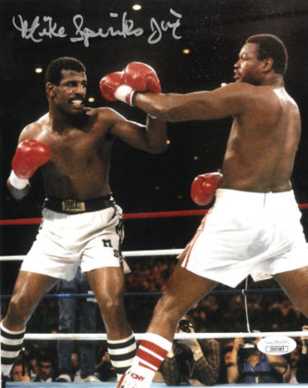 Picture of RDB Holdings & Consulting CTBL-031440 8 x 10 in. Michael Spinks Signed Boxing Photo with Jinx- JSA Vs Larry Holmes