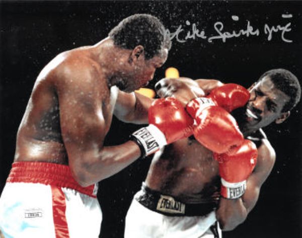 Picture of RDB Holdings & Consulting CTBL-031442 8 x 10 in. Michael Spinks Signed Boxing Photo with Jinx- JSA Vs Larry Holmes