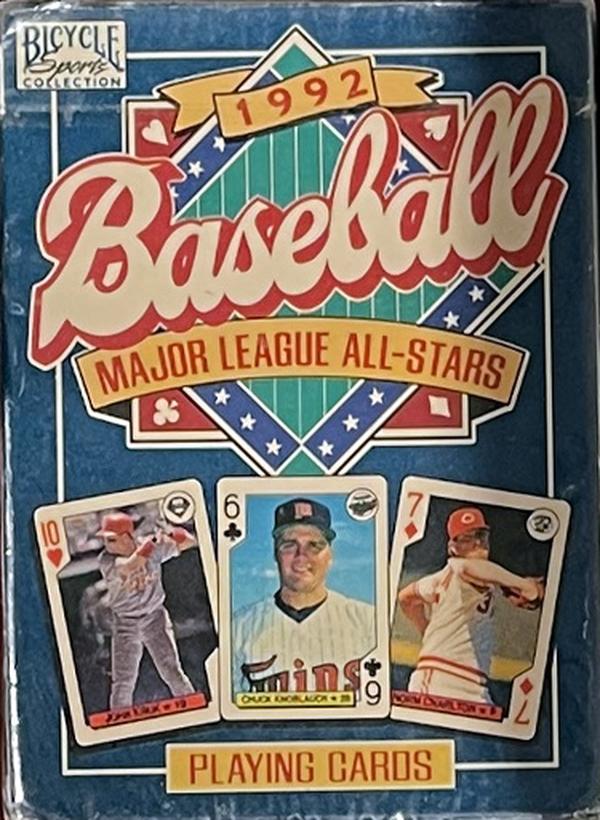 CTBL-036142 1992 Bicycle MLB Baseball All-Stars Playing Cards - Factory Sealed, 56 Cards -  RDB Holdings & Consulting, CTBL_036142
