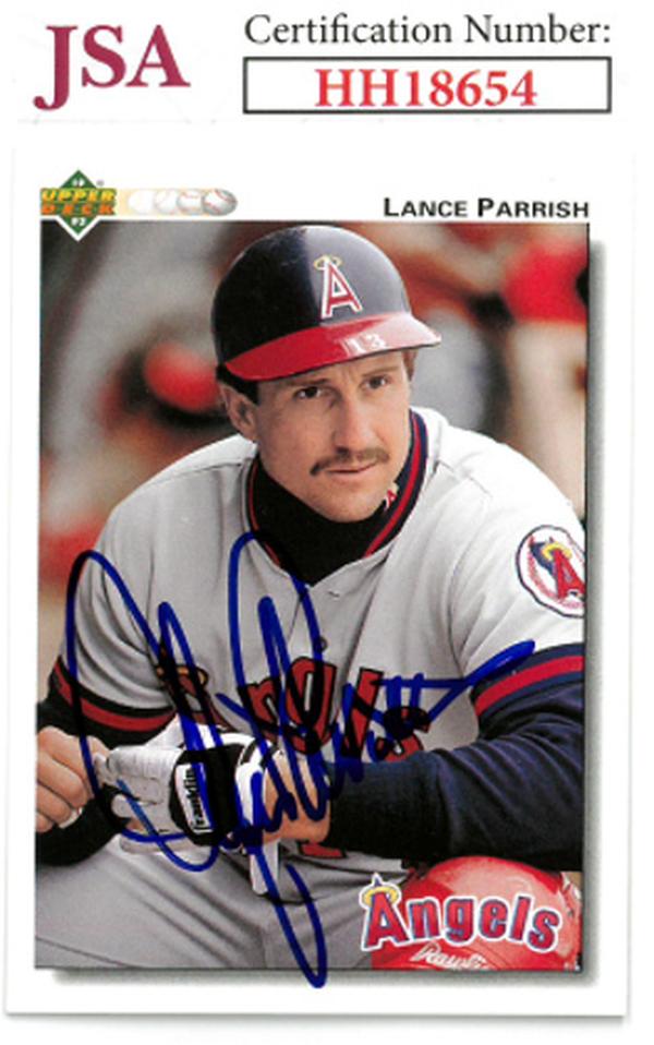 CTBL-036152 Lance Parrish Signed 1992 Upper Deck Baseball on Card - Auto No.431 - JSA No.HH18654 - Los Angeles Angels -  RDB Holdings & Consulting, CTBL_036152