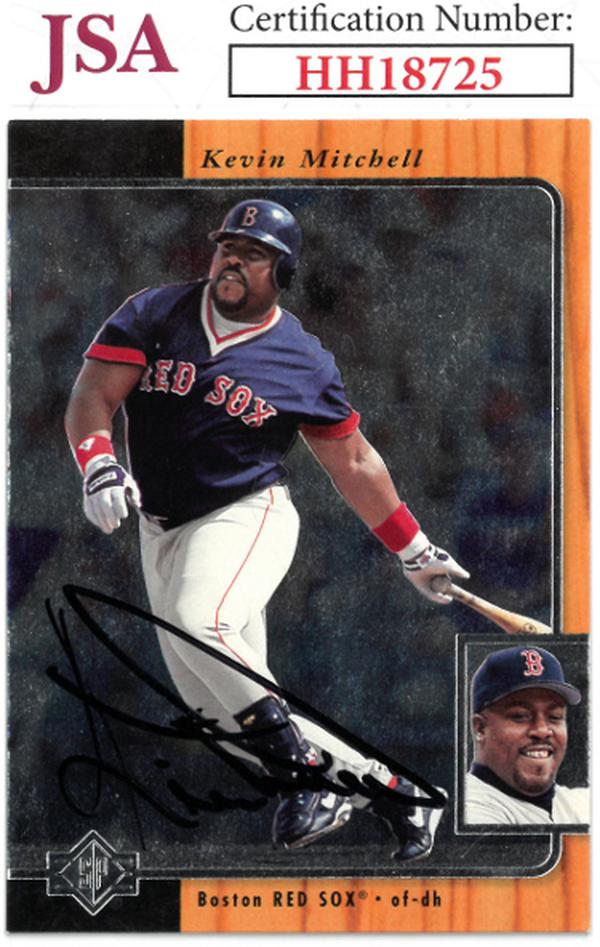 CTBL-036168 Kevin Mitchell Signed 1996 Upper Deck SP Baseball on Card - Auto No.42 - JSA No.HH18725 - Boston Red Sox