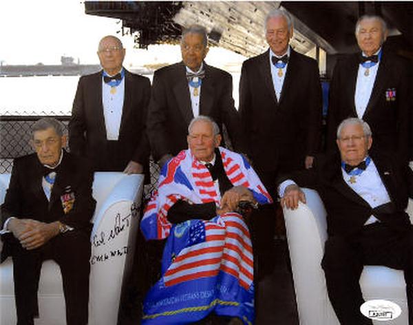 Picture of RDB Holdings & Consulting CTBL-034108 8 x 10 in. Van Barfoot Signed WWII Color Photo - JSA No.AC92765 - Medal of Honor
