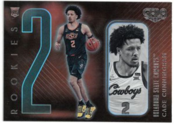 CTBL-035908 Cade Cunningham 2021-22 Panini Chronicles Gala Draft Picks Rookie Card with RC No.181 Oklahoma State & Pistons