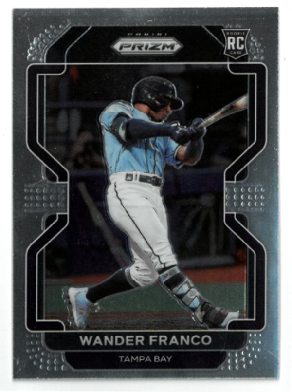 CTBL-035909 Wander Franco 2022 Panini Prizm Rookie Card with RC No.54 Tampa Bay Rays