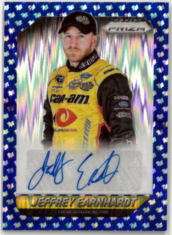 CTBL-035962 Jeffrey Earnhardt Signed 2016 Panini Prizm Racing NASCAR Auto Card with No.Je-29-75