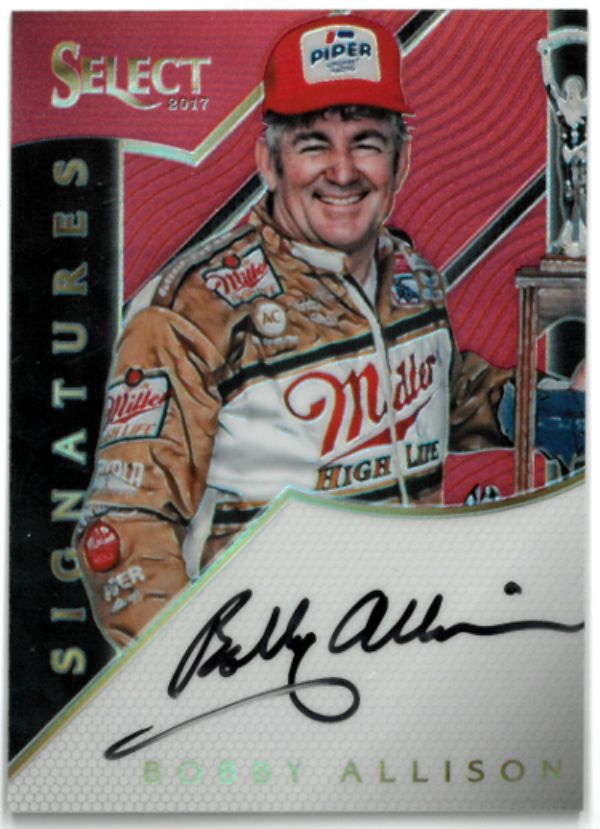 CTBL-035965 Bobby Allison Signed 2017 Panini Select Racing NASCAR on Card with Auto No.S-Ba-05-25