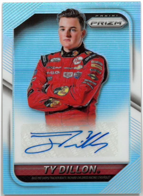 CTBL-035981 Ty Dillon Signed 2016 Panini Prizm Racing NASCAR Auto Card with No.Td