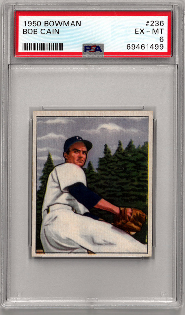 CTBL-035761 Bob Cain 1953 Bowman Baseball Card with No.236-PSA Graded 6 Ex-Mt Chicago White Sox -  RDB Holdings & Consulting, CTBL_035761