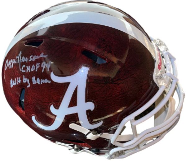 CTBL-035808 Ozzie Newsome Signed Alabama Crimson Tide Logo Full Size Riddell Victor Speed Authentic Helmet with Chof94 & Built by Bama-PSA No.Ai6300