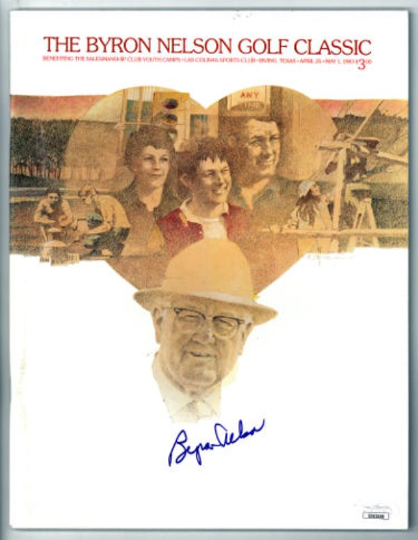 Picture of RDB Holdings & Consulting CTBL-035815 Byron Nelson Signed 1983 Byron Nelson Golf Classic Program with JSA No.EE63408