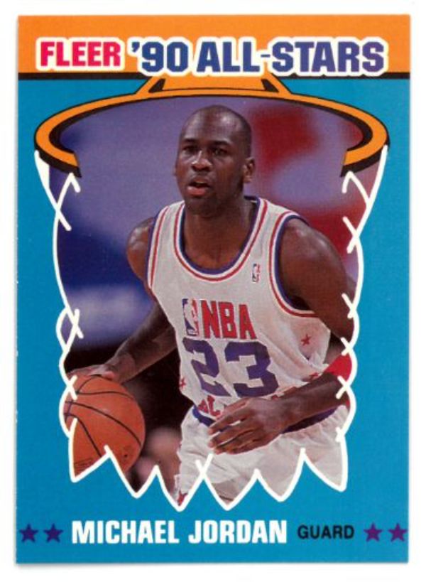 CTBL-035821 Michael Jordan 1990-1991 Fleer All-Stars NBA Sticker Card with No.5 Chicago Bulls -  RDB Holdings & Consulting, CTBL_035821
