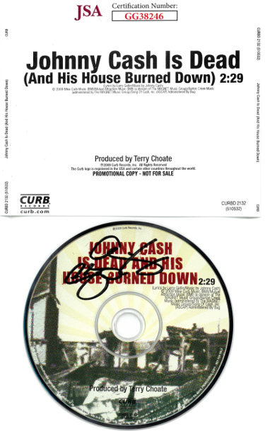 CTBL-026374 Larry Gatlin Signed 2009 Johnny Cash Is Dead CD with Back Cover & Case - JSA No.GG38246 -  RDB Holdings & Consulting, CTBL_026374