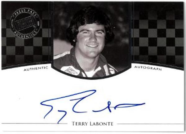 CTBL-036185 Terry Labonte Signed 2009 Press Pass NASCAR Legends Authentic On Card Auto -  RDB Holdings & Consulting, CTBL_036185