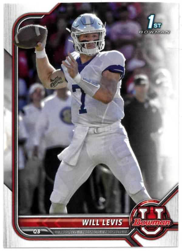 CTBL-036239 Will Levis 2022 Bowman U Rookie Card - No.52