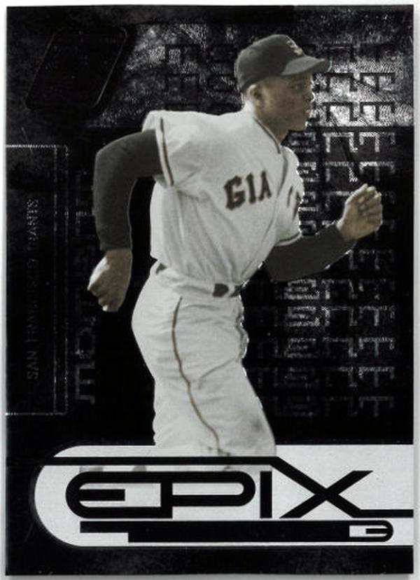 CTBL-036409 Willie Mays 2005 Donruss Zenith Epix Black San Francisco Giants Moments Card - No.E - 25