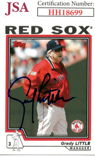 CTBL-036418 Grady Little Signed 2003 Topps Boston Red Sox Baseball on Card Auto - No.271 - JSA No.HH18699