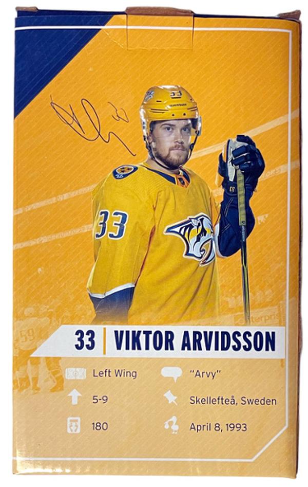 CTBL-036287 Viktor Arvidsson Signed Nashville Predators 2020 Bobblehead - COA