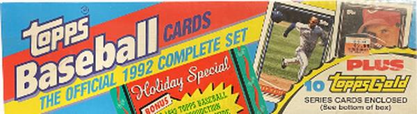 CTBL-036323 1992 Topps Baseball Card Complete Factory Sealed Holiday Set - 792 Cards & 10 Topps Gold -  RDB Holdings & Consulting, CTBL_036323