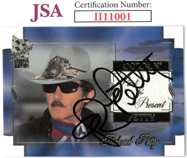 CTBL-036342 Richard Petty Signed NASCAR 2002 Press Pass VIP Racing on Card Auto - No.49 - JSA No.II11001