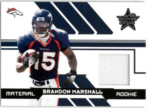 CTBL-036692 Brandon Marshall Denver Broncos 2006 Leaf Rookies & Stars Materials Rookie Card RC No.266-799
