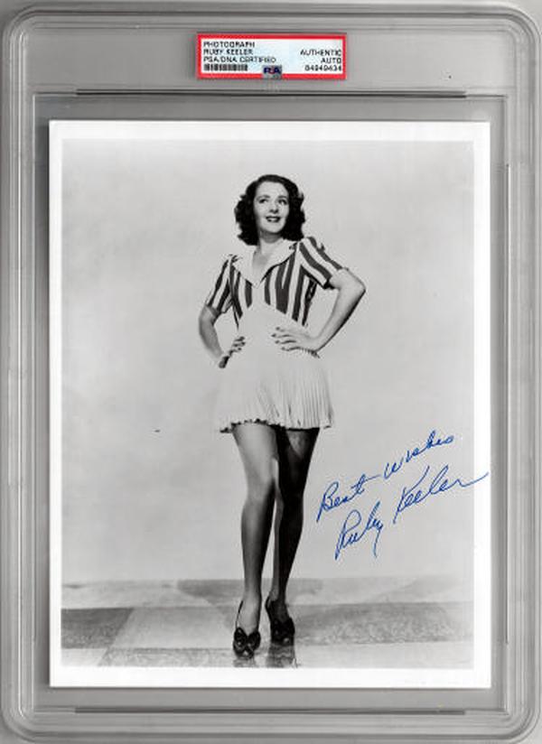 CTBL-036710 8 x 10 in. Ruby Keeler Signed Vintage B&W Photo Best Wishes PSA Encapsulated 1941 Sweetheart of the Campus-Ozzie Nelson -  RDB Holdings & Consulting, CTBL_036710