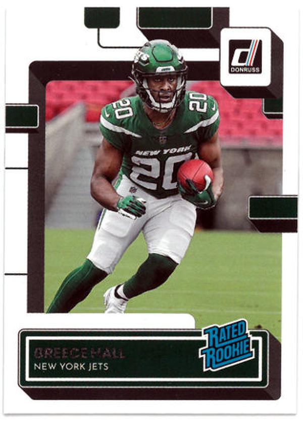 CTBL-036719 Breece Hall New York Jets-Iowa State 2022 Donruss Football Rookie Card RC No.314