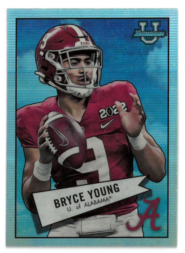 CTBL-036550 Bryce Young Alabama-Panthers 2022 Bowman U Chrome 1952 Retro Refractor Rookie Card RC No.52BF-1