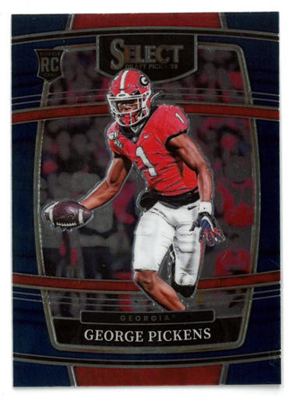 CTBL-036552 George Pickens Georgia-Steelers 2022 Panini Select Draft Picks Rookie Card RC No.94