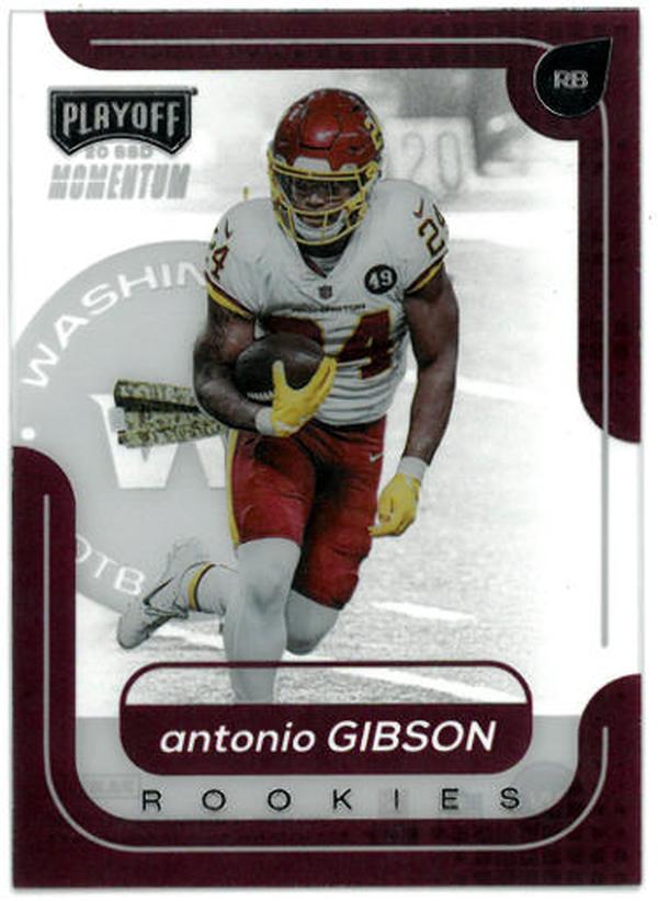CTBL-036560 Antonio Gibson Washington Commanders 2020 Panini Chronicles Playoff Acetate Rookie Card RC No.M-17