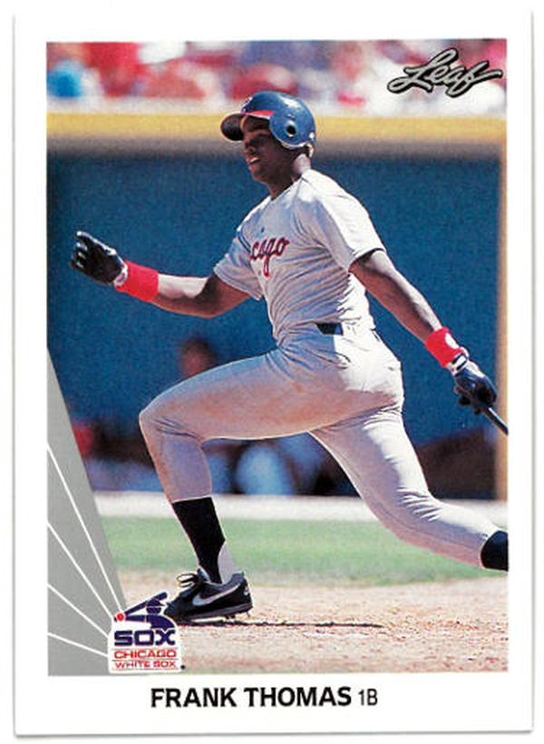 CTBL-036663 Chicago White Sox Frank Thomas 1990 Leaf Rookie Card RC No.300-HOF