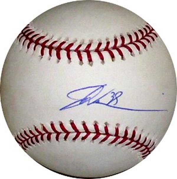 CTBL-036665 Dontrelle Willis Signed Official Major League Baseball Imperfect Marlins